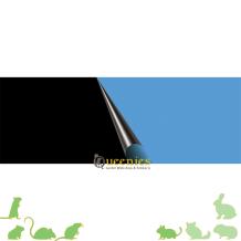 Achterwand Zwart & Blauw voor Knaagdieren