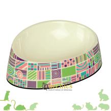 Badzand schaal Melamine ovaal met ruitdesign