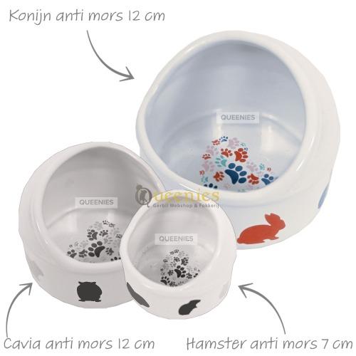 Anti mors voerbak voor konijnen