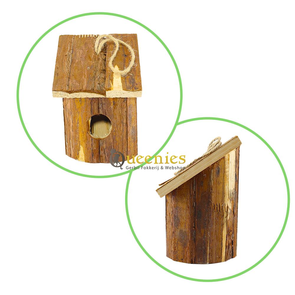 Huis rond met schuin dak 16 cm voor Gerbils