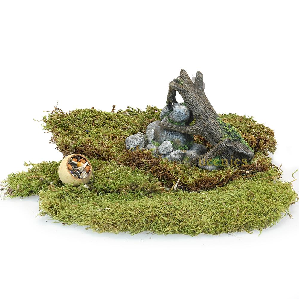 Syrische goudhamster artikelen van steen en hout in hamsterscaping
