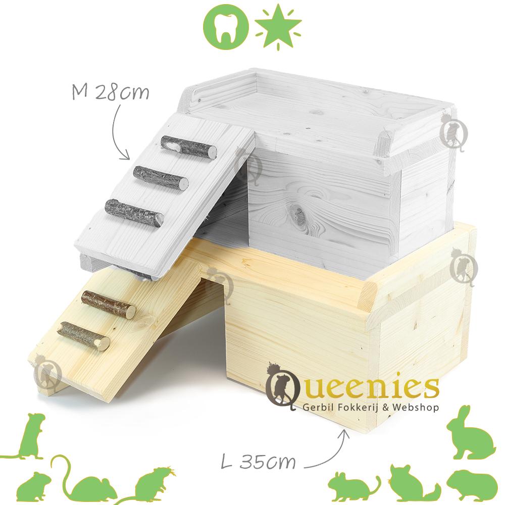 Chinchilla trap met plateau van hout