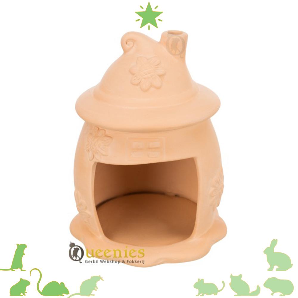Keramiek hamsterhuis van terracotta