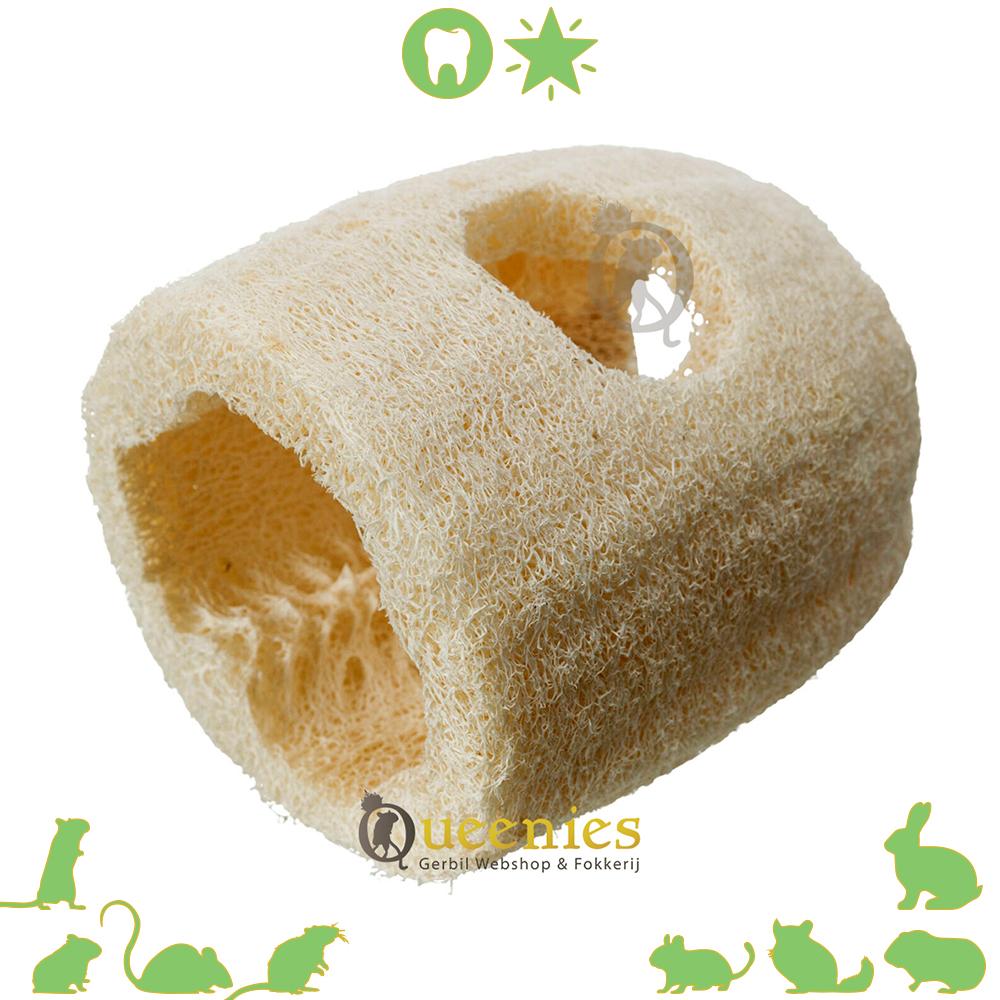 Loofah Speelgoed - Snack verstopplek voor Knaagdieren en Konijnen