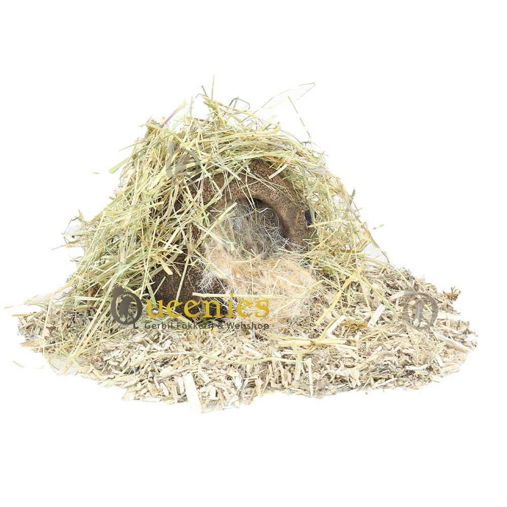 Natuurlijke omgeving maken van hamsterhutten
