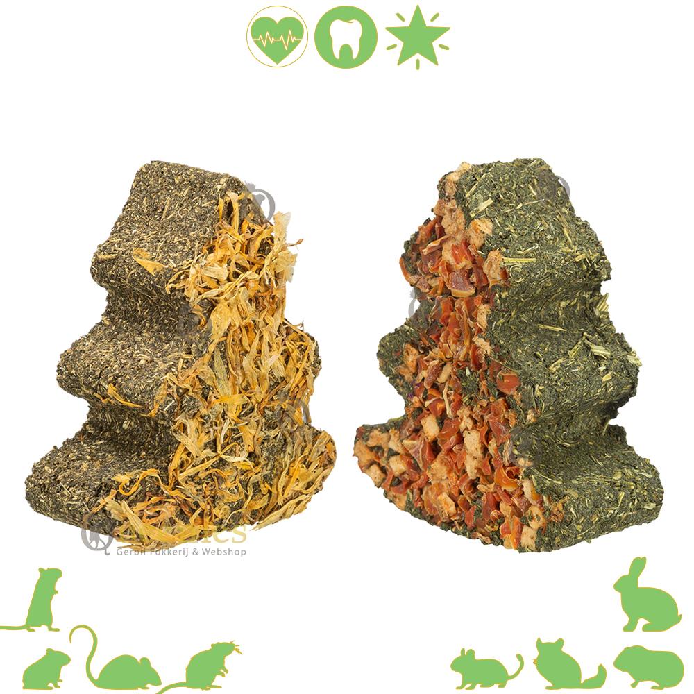 Snack kerstboom voor konijnen
