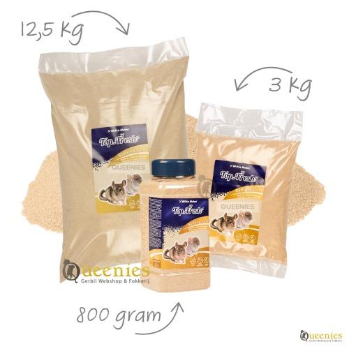 Knaagdier badzand in grootverpakking of 800 gram schenkfles