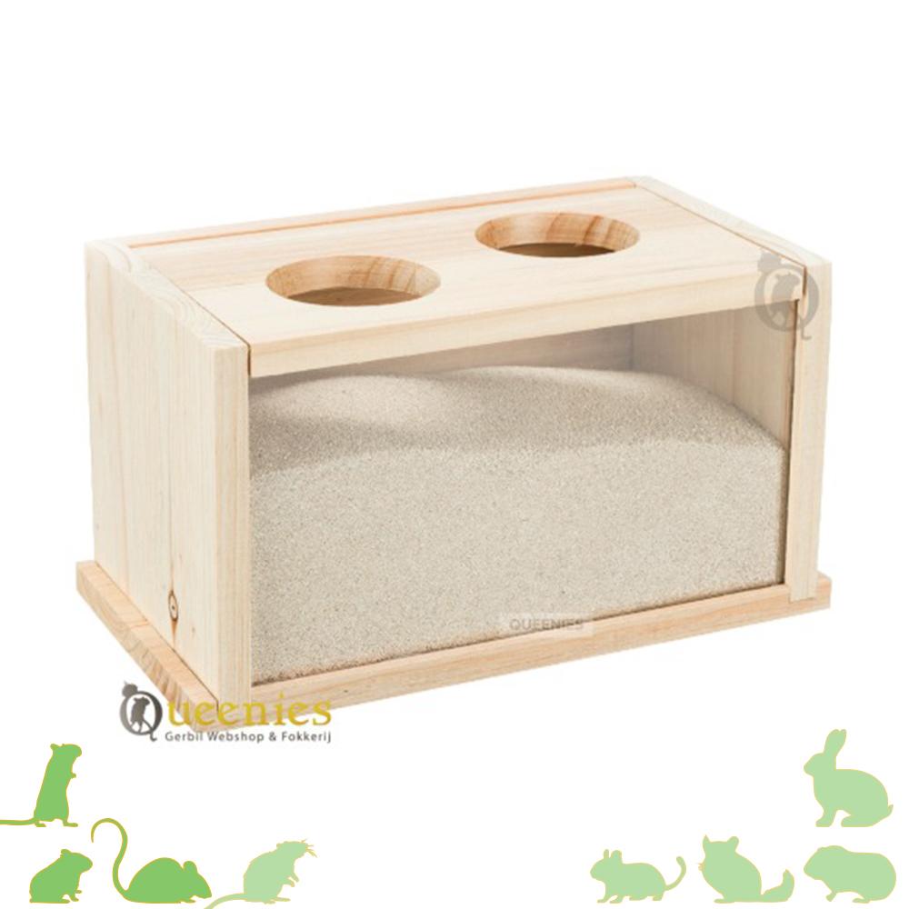 Badzand huis Trixie met 2 ingangen