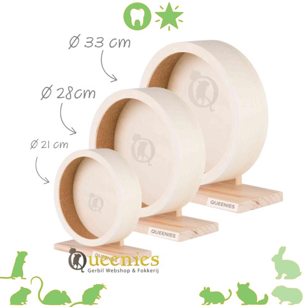 Houten loopwiel 21 cm hamster