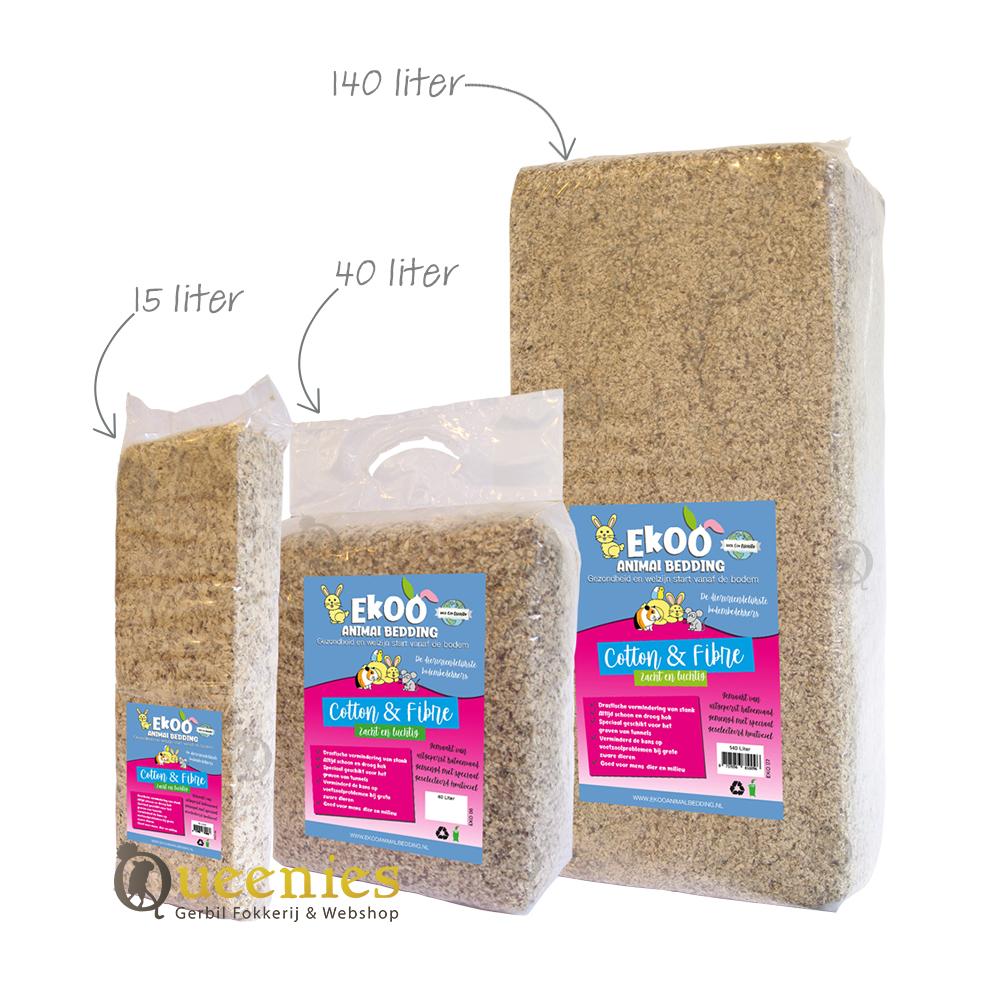Verschillende afmetingen Cotton Fibre van Eko Animal bedding