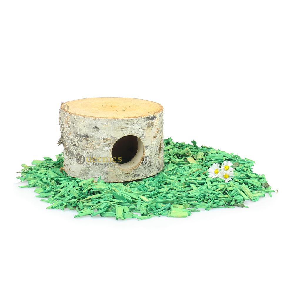 Gekleurd hout voor hamsterscaping