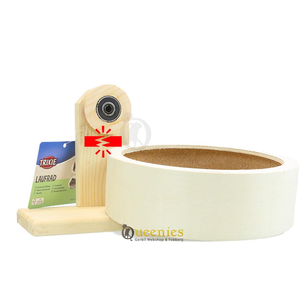 Knaagdierenkooi met houten loopwiel