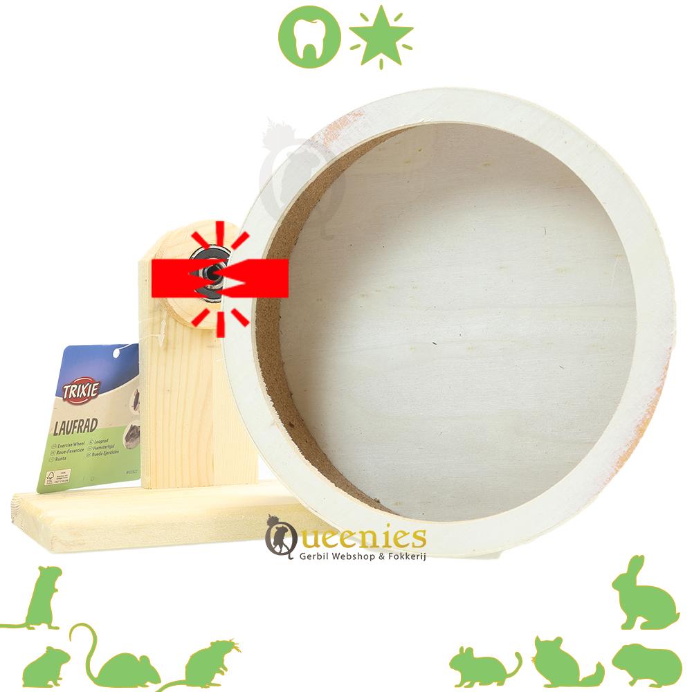 Hamsterkooi 120x60x60 met houten loopwiel