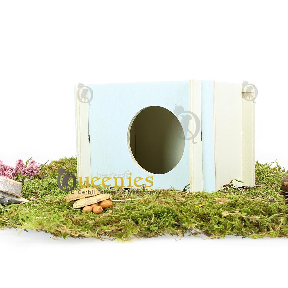Cavia huis met gedroogd Terrarium mos