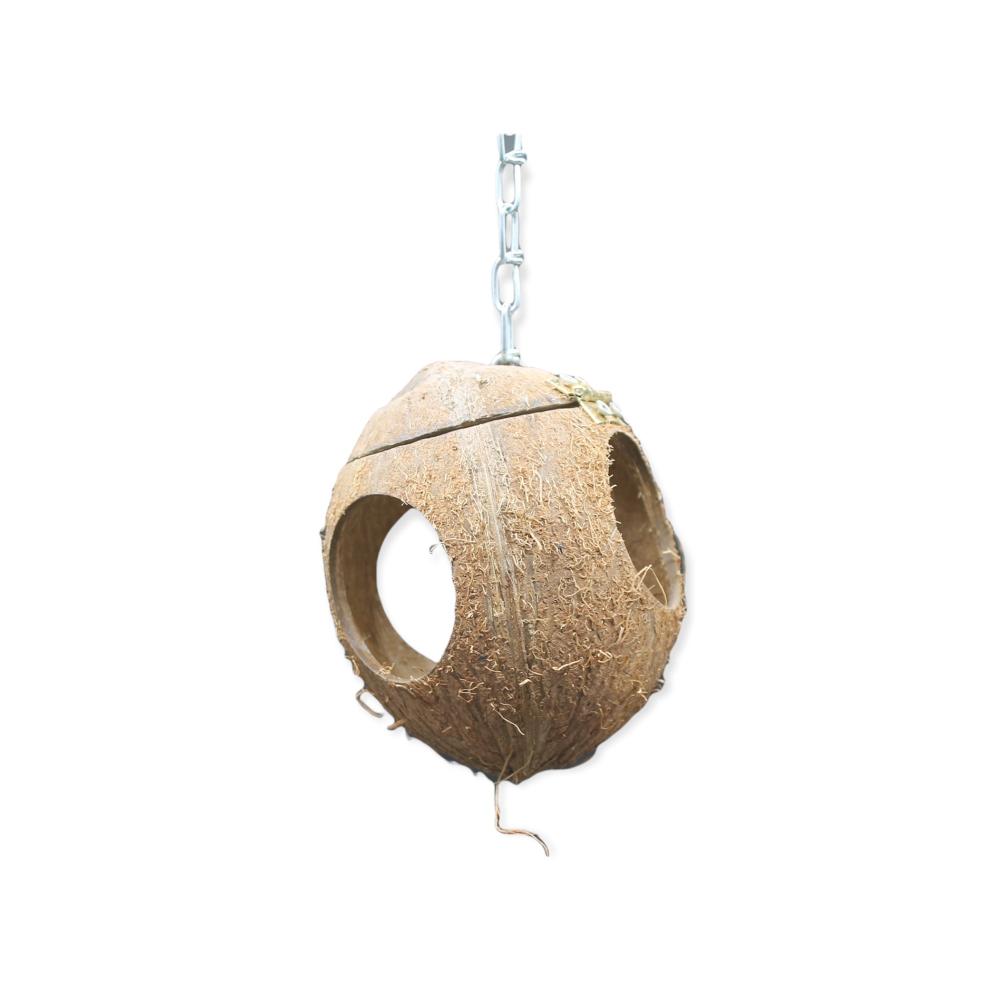 Kokosnoot hooi bal met ketting