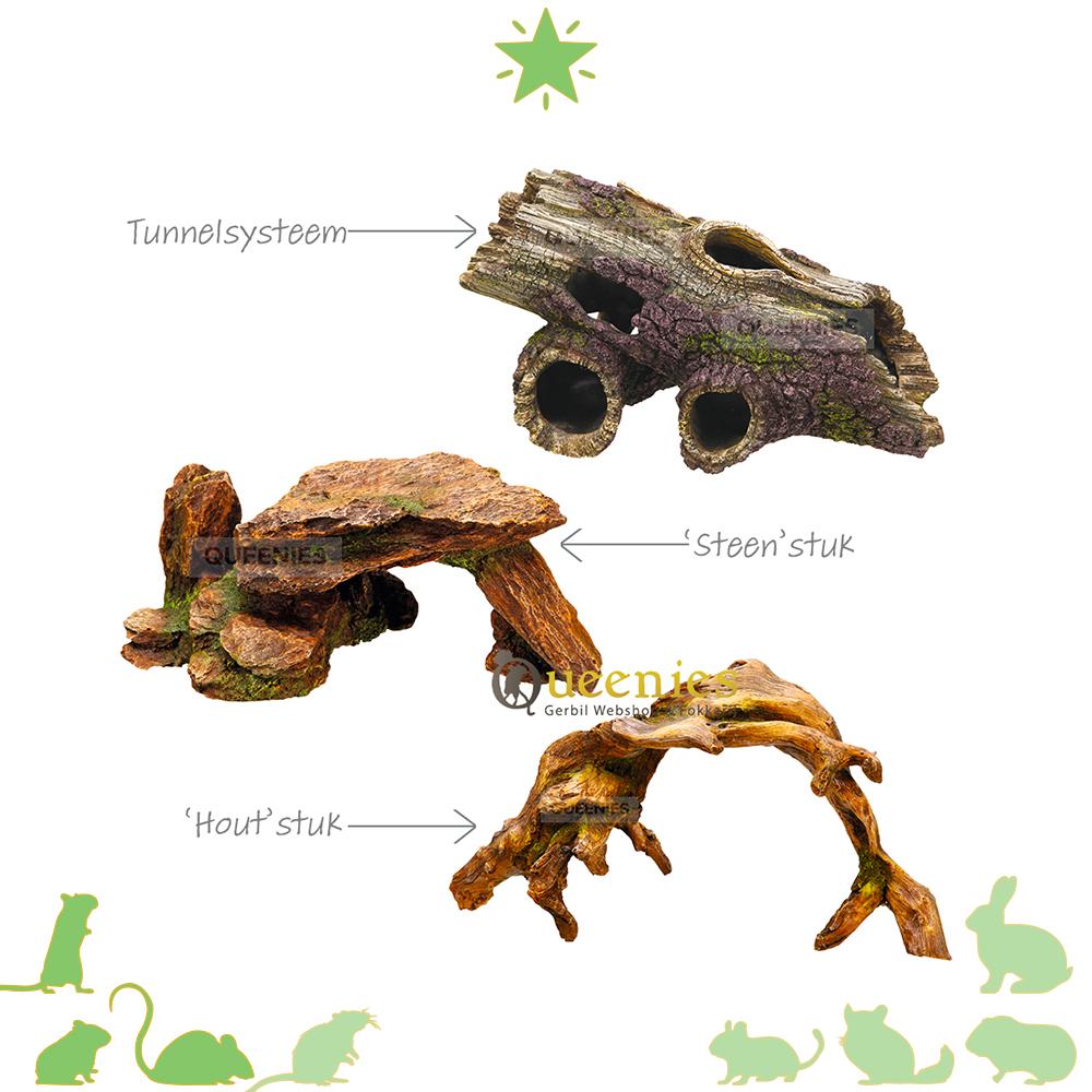 NOBBY - Kunsthars artikelen voor een natuurlijke inrichting Knaagdieren Terrarium 