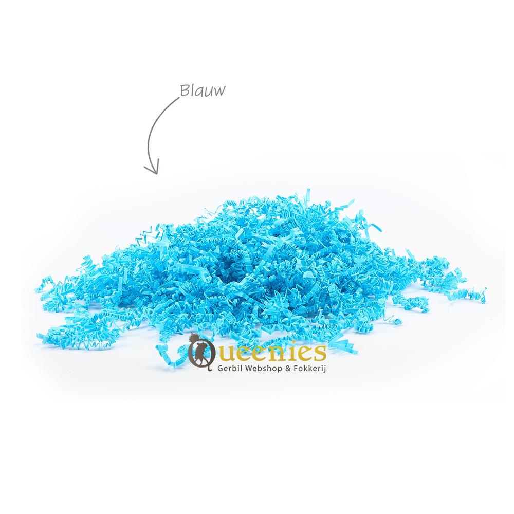 Blauw hamsternest kartonnen repen