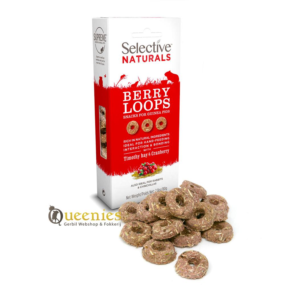 Supreme Selective - Naturals Berry Loops voor Knaagdieren