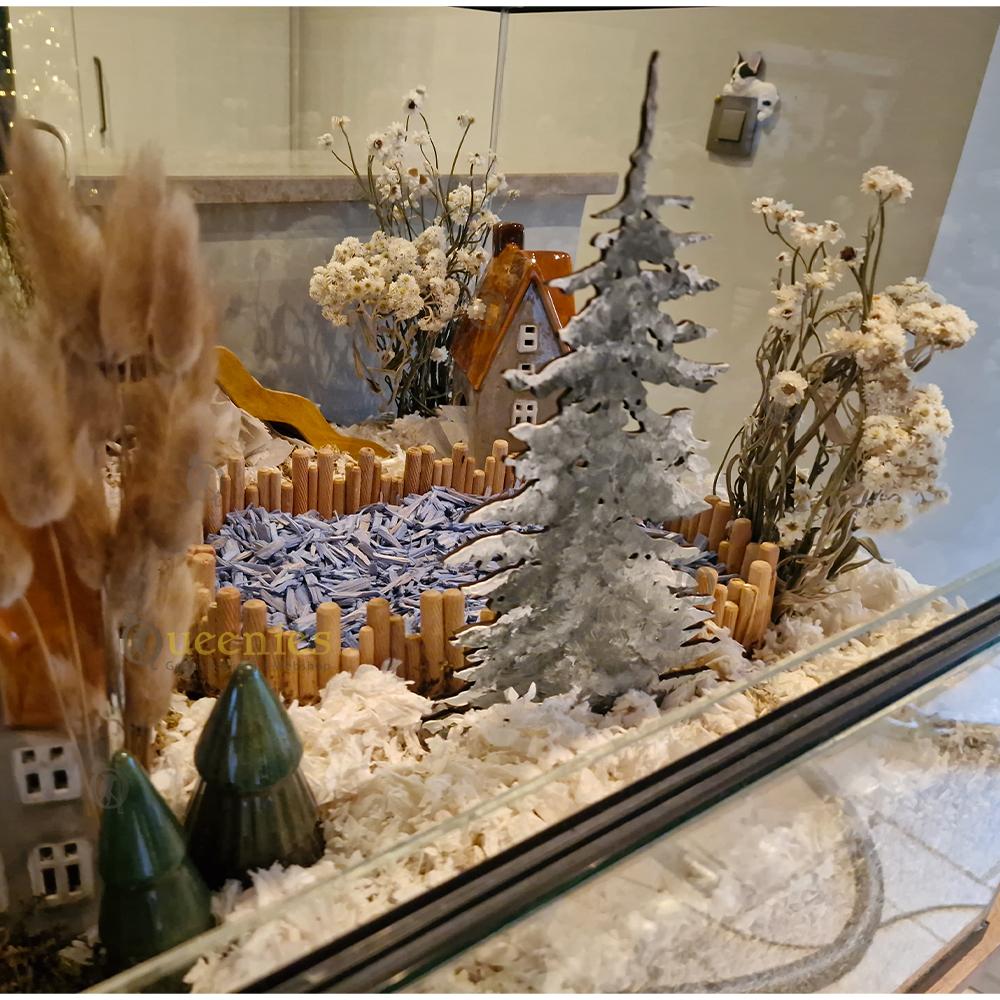 Gedroogde bloemen in Hamsterscaping
