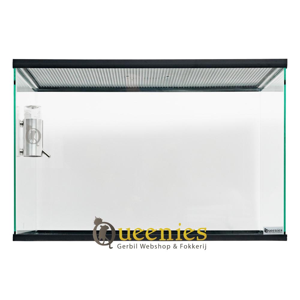 Goudhamster terrarium van glas zonder schuifruiten 100x40